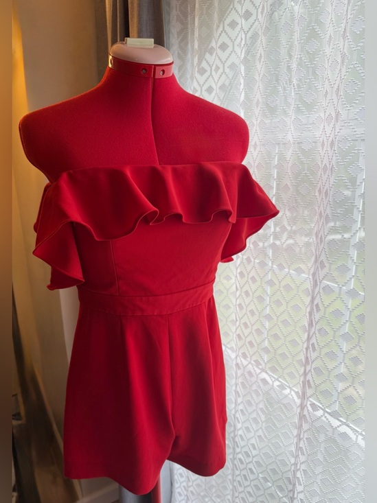 JAYGODFREY Pants - JayGodfrey Red Bianca Romper